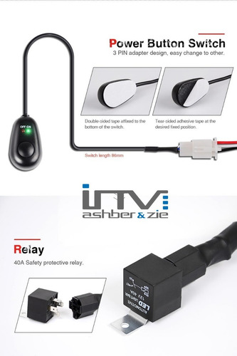 Kit De Instalacion Para Faros Y Barras Led Ramal Y Swicht
