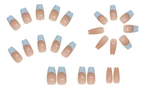Uñas Postizas Pegamento De Uñas Postizas Decoradas Color Z870