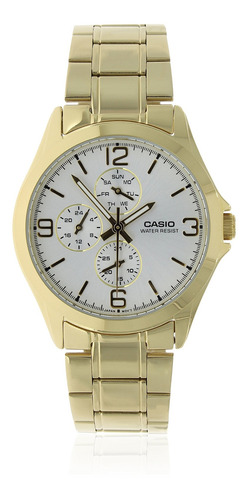 Reloj Hombre Casio Mtp-v301g-7 Cuarzo Pulso En Acero