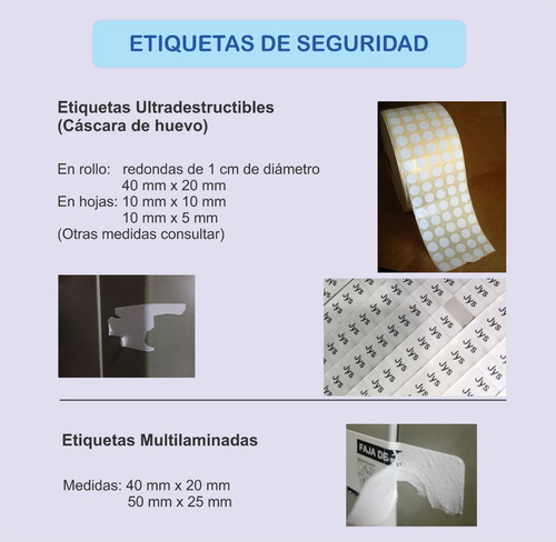 Imagen 3 de 6 de Etiquetas De Seguridad Void Cáscara De Huevo Microcortes Hol