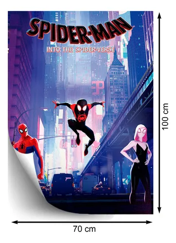 Póster Película Animada Spiderman Into The Spiderverse