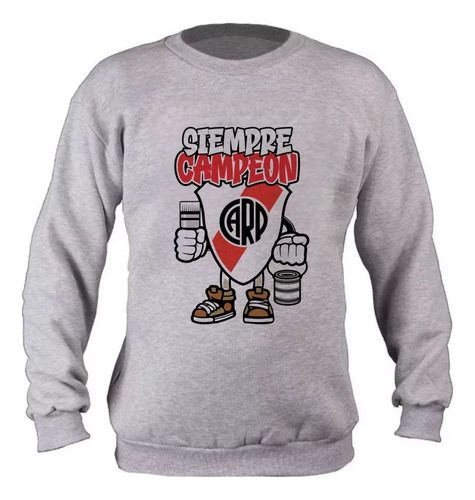 Buzos River Plate Adultos Oversize Personalizado - 9004