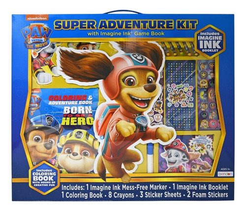 Set Para Colorear De Paw Patrol Con Estampas Y Crayones