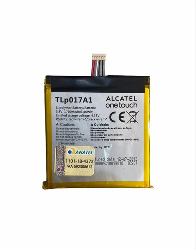 Bateira Tlp017a1 Original Alcatel One Touch C/garantia