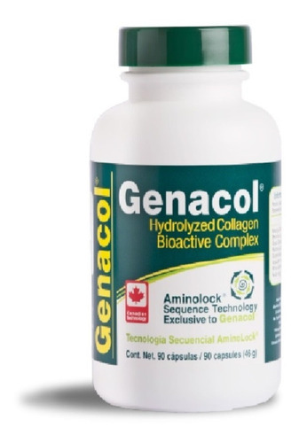 Genacol Colágeno Hidrolizado Aminolock 90 Cápsulas Bioactivo
