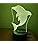 Luz Nocturna Led De Delfín, Lámpara De Ilusión Led 3d Decora