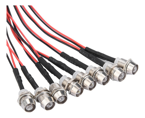8 Faros Y Luces Traseras De 5 Mm, Luces Led, Modelo Rc