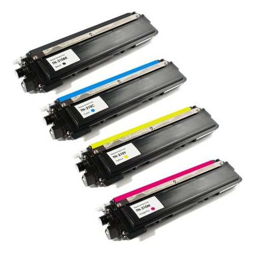 Pack4 Toner Tn-210 Bk C M Y Hl-3040/3070 Mfc-9010 9120 9320 