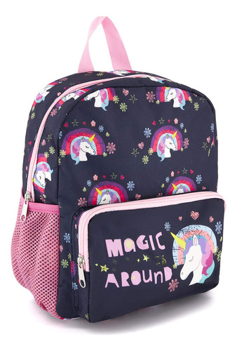 Mochila Infantil Andrea Girls De Unicornios Niña Azul Marino