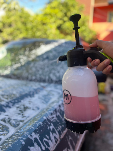 Pulverizador De Espuma Con Bomba De Lavado De Autos Manual Color Negro