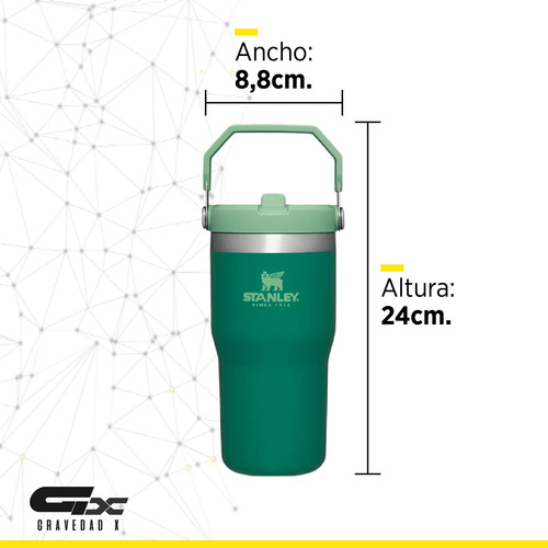 Botella Térmica Vaso Stanley Flip Straw 591ml. Gravedad X