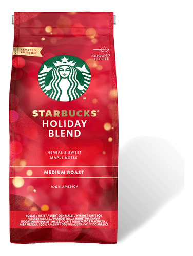 Café Starbucks Molido, Edición Especial Holiday Blend 481gr