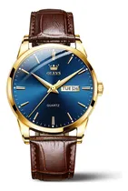 Comprar Olevs Relojes Para Hombre Relojes De Cuero Marrón Reloj De C