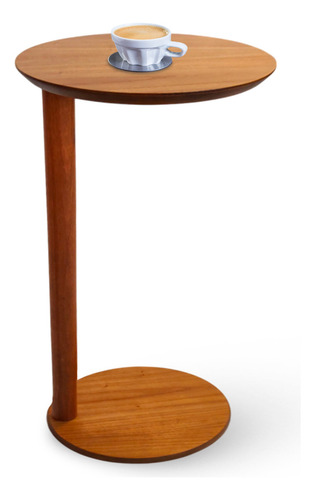 Mesa De Apoio Lateral Sérvia Madeira Natural