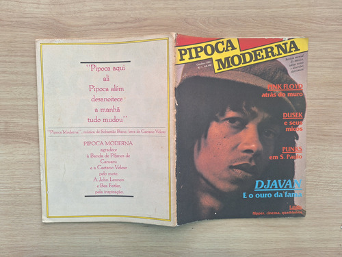 Revista Pipoca Moderna 01 1982 Djavan Pink Floyd
