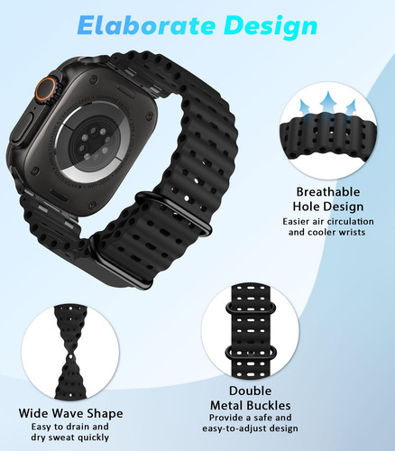 Correa De Reloj Astorgos Ocean Compatible Con Apple Watch Ul