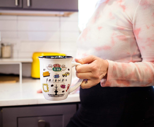 Taza De Café Silver Buffalo Friends Central Perk, 480 Ml, Ce