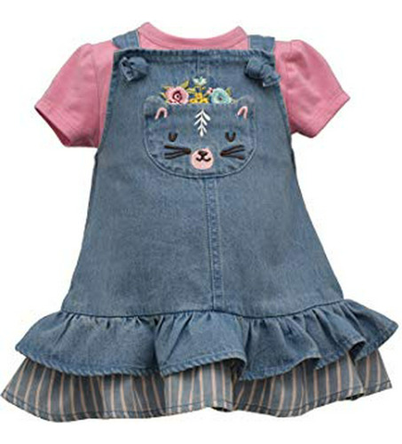 Vestido De Niña Bonnie Jean, Gato Vaquero Para Bebés Y Niñas