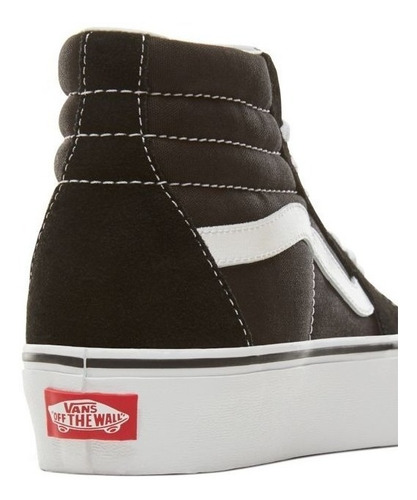 Imagen 3 de 7 de Zapatillas Vans Mod Sk8 Plataforma Negra Blanco!!! 2019
