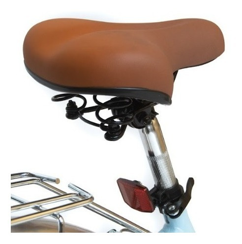 Imagen 6 de 8 de Bicicleta De Paseo Rod 26 Strada Vintage Celeste Aluminio Mg