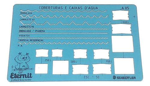 Gabarito Coberturas E Caixas D' Água Staedtler A 05