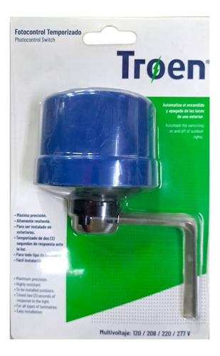 Fotocelula Con Base , Temporizador 110 - 220 Troen