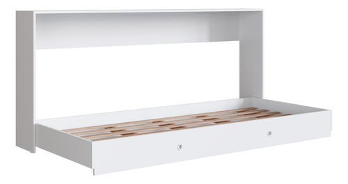 Base De Cama Individual De Pared Color Blanco Kingshouse