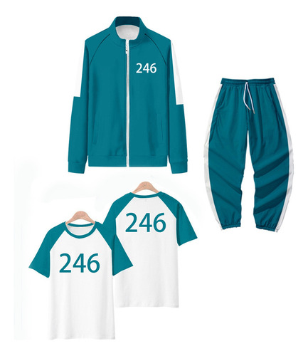 Disfraz Para Sudadera Juego Del Calamar Cosplay 1kit T-shirt