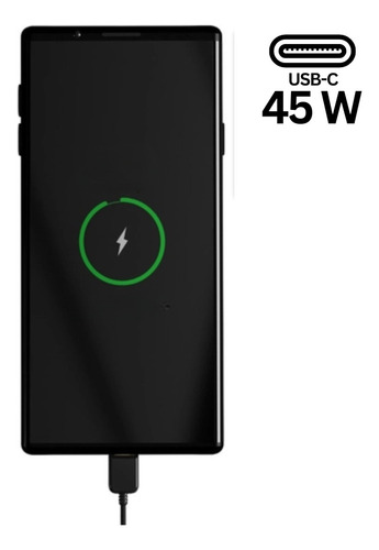 Carregador Fonte Turbo 45w Para Samsung Com Cabo Super Fast Cor Preto Lojas Casa