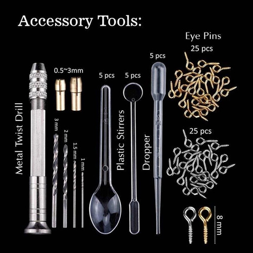 Juego V Diy Crystal Glue Jewelry, 83 Piezas, Juego De Pegame