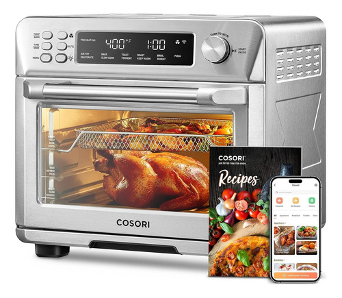Combo Horno Tostador Y Freidora De Aire 11 En 1 Con Convecci