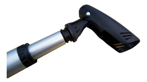 Imagen 6 de 8 de Inflador De Bicicleta Doble Valvula Telescopico Aluminio