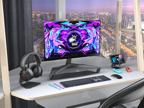 Imagen 4 de 8 de Soporte Auriculares Gamer Metalico Pc Ps4 -alto- Premium!!!