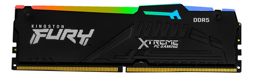 Memoria Ram Xtreme Pc Gaming Kingston Fury Beast Rgb Ddr5 32gb 5600mt/s 1x32gb Negro