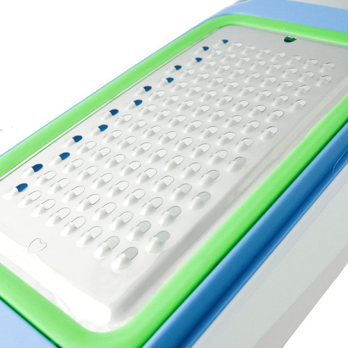 Rallador Plano De Usos Multiples Rebanador Con Deposito Color Transparente