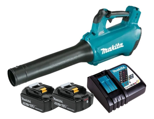 Soprador 2 Bateria 18v 5ah Dub184 Makita + Carregador Rápido