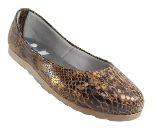 Balerina Flats Totalmente Cómoda Y Suave M 115 Leopardo 