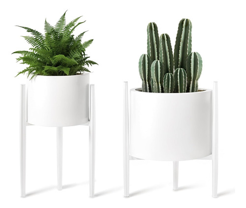 Soporte Ajustable Para Plantas Interiores De Metal Cónico Bl