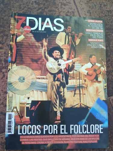 Revista 7 Días Cyndi Lauper Enrique Pinti 30 Enero 2011 