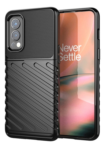 Funda De Tpu Suave Thunderbolt Negra For Oneplus Nord 2 5g