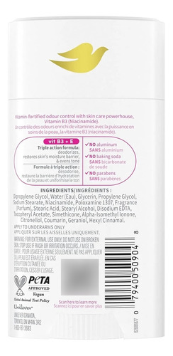 Desodorante Stick Dove Vitamincare+ Frambuesa y Rosa 75ml Wo