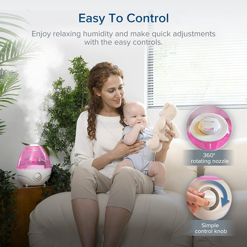 Imagen 5 de 9 de Humidificador Levoit Vaporizador Aire Ultrasónico Bebes 2.4l