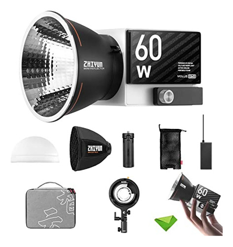 Zhiyun Molus G60 Combo 60w Led Video Light Cct 2700k6500k Cr