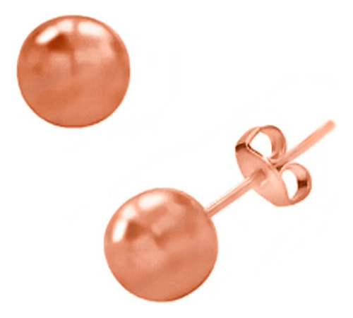 Topos  Bola En Oro Rosado 18k 4.8 Mm