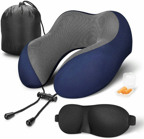 Almohada Viaje 100% Espuma Viscoelástica Cuello