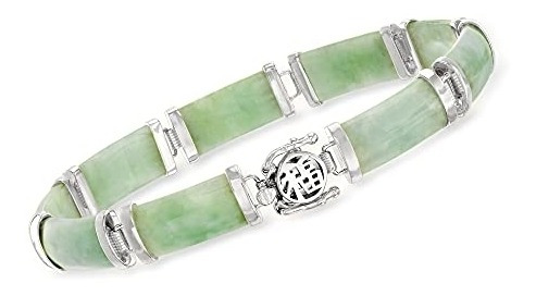 Pulseras Y Tobilleras De Plata De La Buena Fortuna De Jade