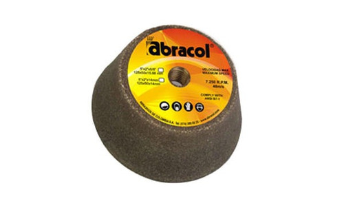 Copa De Esmeril Abraco (125x50mm) Con Buje Roscado Grano 100