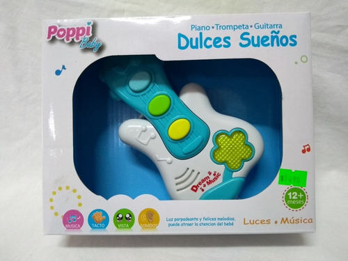 Musical Dulce Sueños Piano Guitarra Trompeta A Pilas Luz