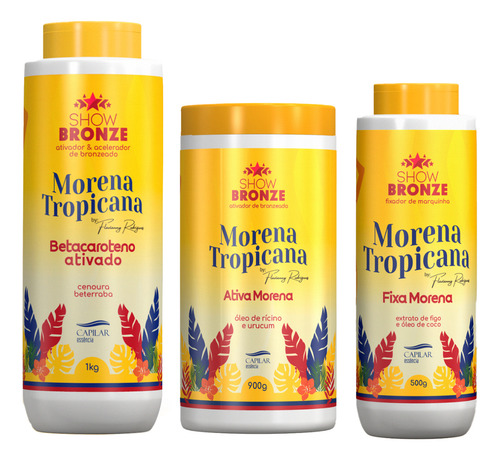 Kit Morena Tropicana Show Bronze 3 Itens