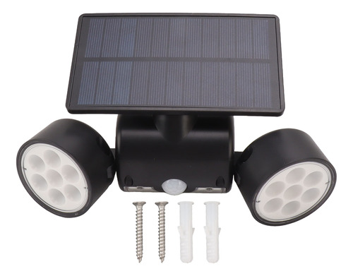 Sensor De Movimiento Solar Exterior De 30 Led De Doble Cabez